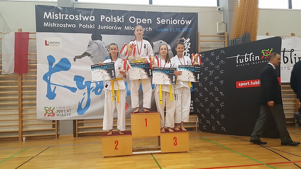 Olga Boruch na podium Mistrzostw Polski