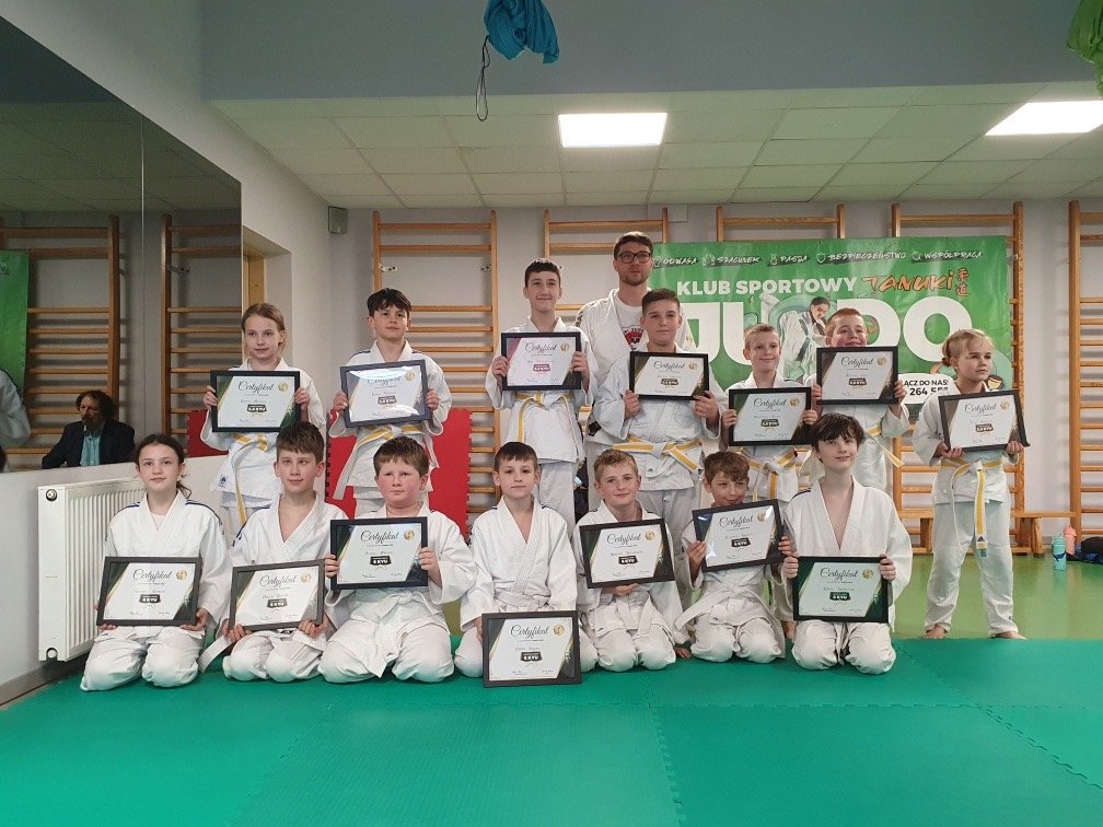 Egzamin na stopnie kyu w klubie Tanuki Judo
