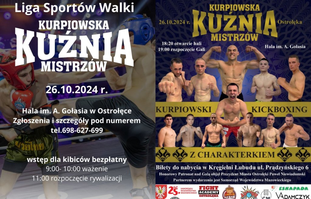Najpierw liga, p&oacute;źniej gala! W sobotę wielkie emocje ze sportami walki w Ostrołęce