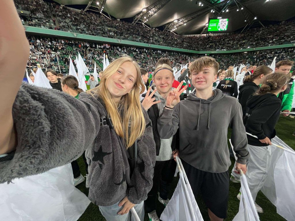 Jantarki na murawie stadionu Legii!