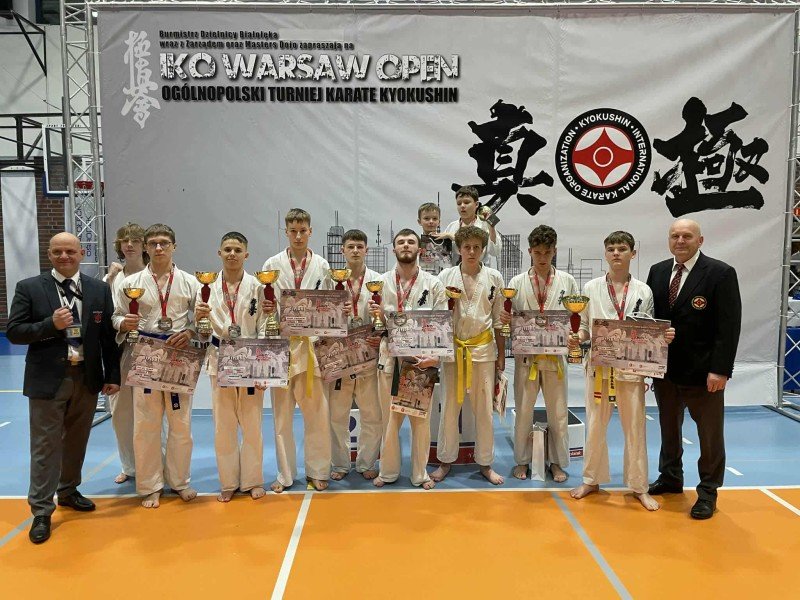 Dziewięć medali karateków z Ostrołęki na IKO Warsaw Open