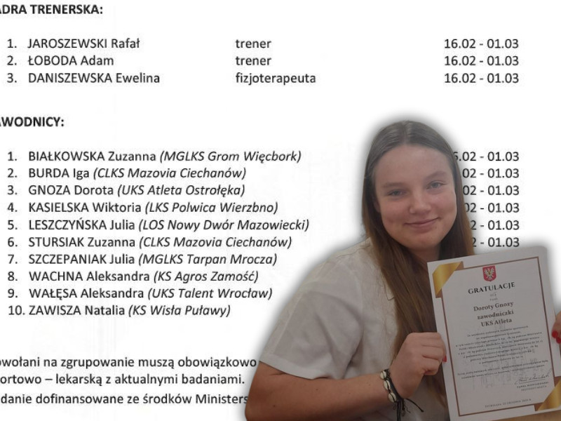Dorota Gnoza jedzie na zgrupowanie kadry Polski! "To tak duże wyr&oacute;żnienie, że nie da się tego opisać"