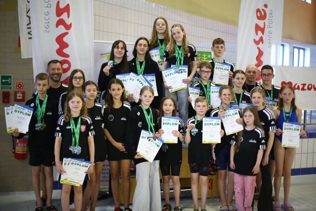 Pracowity weekend Piątki. Pływacy z Ostrołęki zdobyli wiele medali!