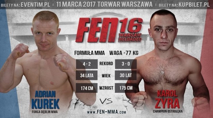 Karol Zyra zawalczy na prestiżowej gali FEN 16!