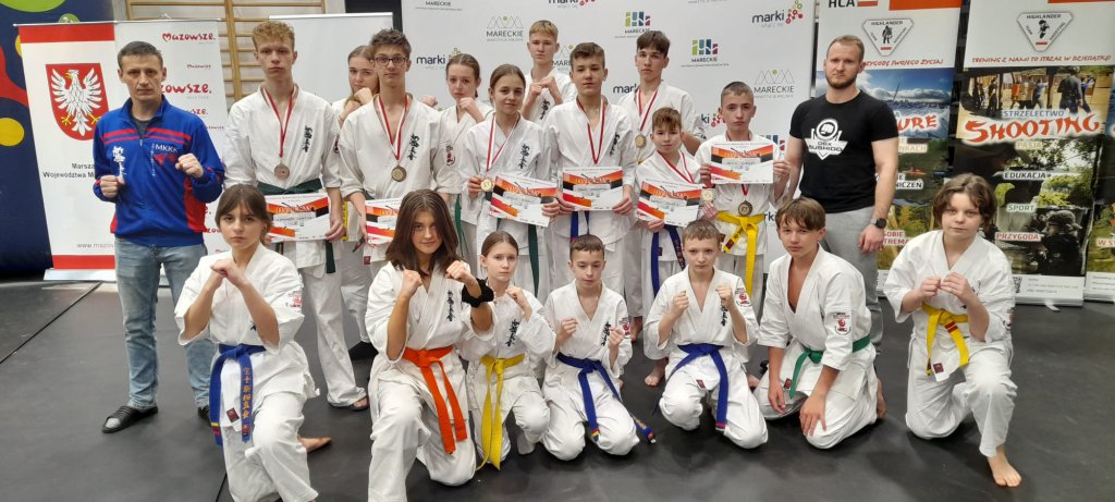 7 medali dla MKKK na Mistrzostwach Województwa Mazowieckiego w karate