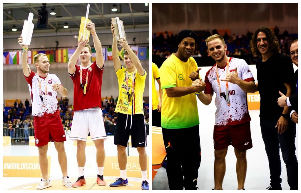 Co za występ! Adrian Duszak z Dylewa WICEMISTRZEM ŚWIATA w teqball! 