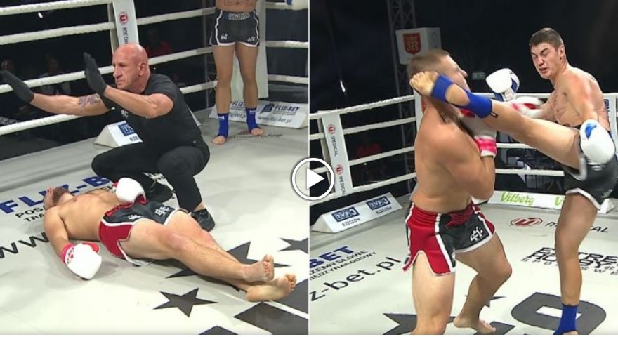 Niesamowity nokaut Piotra Golona podczas Gali HFO Spartan Night [WIDEO]