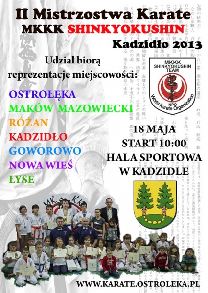 MKKK Shinkyokoshin zaprasza do Kadzidła na klubowe mistrzostwa