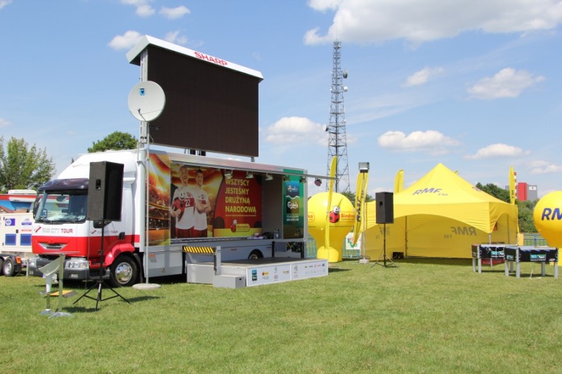 Euro 2012: Mobilna strefa kibica w Ostrołęce [ZDJĘCIA]