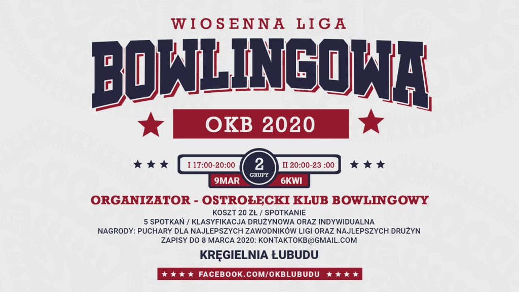 Wiosenna Liga Bowlingowa: Trwają zapisy!