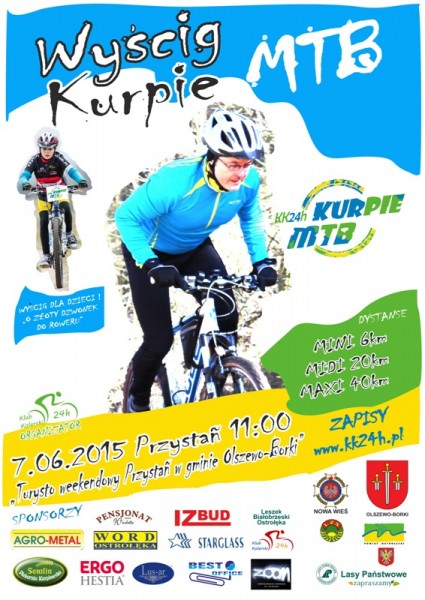 Kolarze testują trasę! Zbliża się wyścig Kurpie MTB 2015