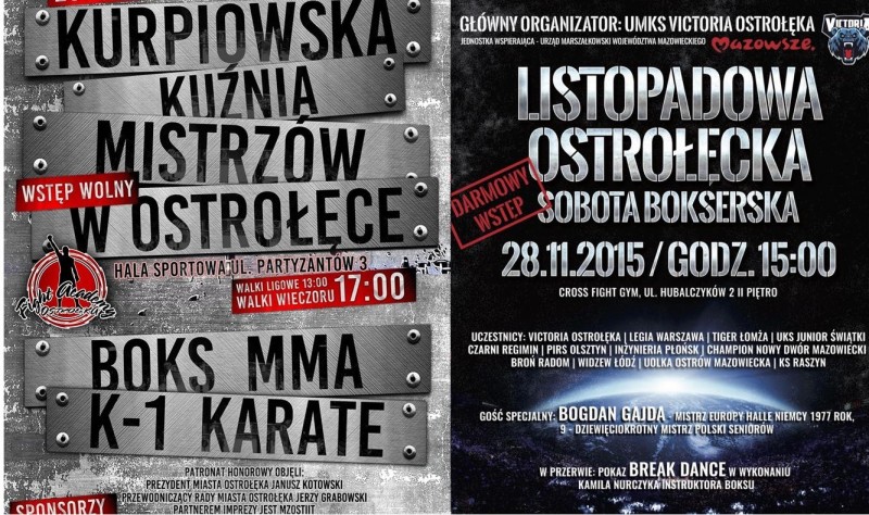 Kuźnia mistrzów i sobota bokserska dla fanów sportów walki